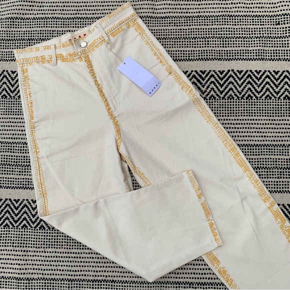 NWT Marni Boyfriend Jeans with Painted Edges size 38 (4) - Picture 4 of 11